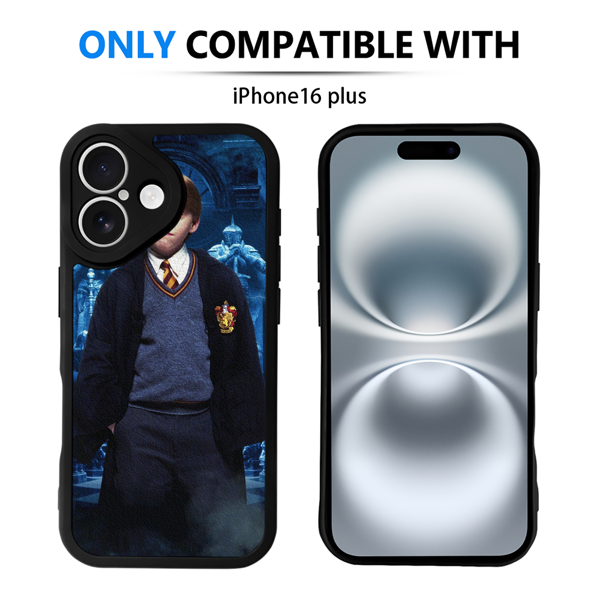 （画像用） Harry Potter ハリー・ポッターシリーズ 【iPhone 16シリーズ対応】シリコンスマホケース（レザー調） 材質：シリコン
